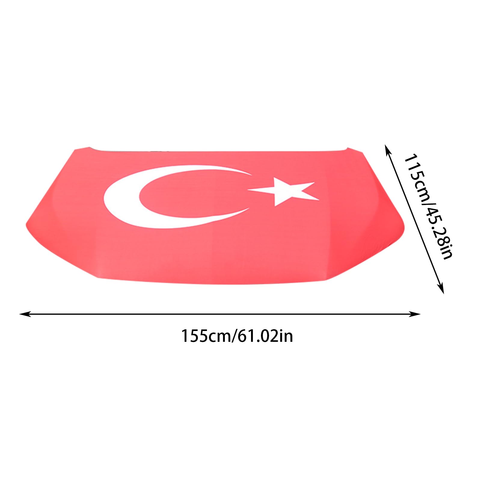 Turchia bandiera cofano auto copriletto Türkiye Bayrak