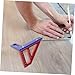 HEALLILY 90Degree Multi-Angle Measuring Ruler Precision Angle Ruler for Woodworking Carpentry Lightweight Triangle Protractor Scriber Tool Easy to Read Design