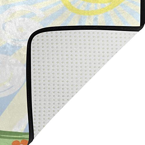Grand tapis de salon CHEHONG pour une salle à manger chaleureuse