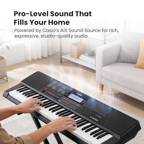 Image of Casio CT-X700 PPK Premium Keyboard Pack with Power Supply, Stand, and Headphones Exclusive Bundle