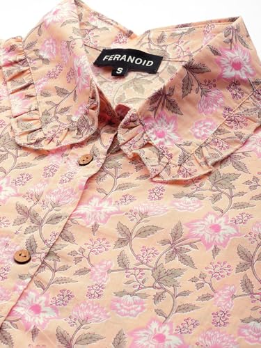 Image of feranoid Co Ord Set Collared Straight 4 Button Kurta with Plazzo