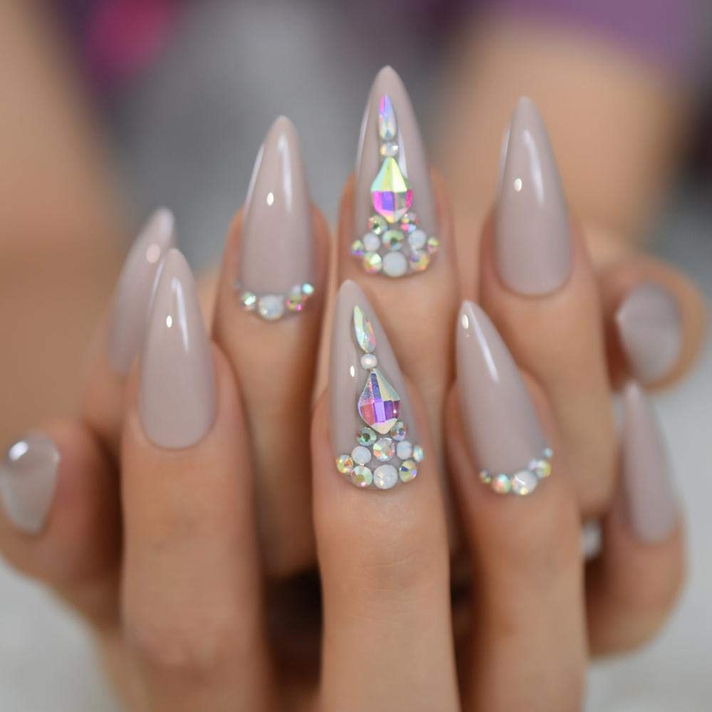 ACiyD Marmor Druck Design Falsche Nägel Rundkopf Kurze Größe Nail Art Mädchen Glänzende Rote Farbe Mode Gefälschte Nägel
