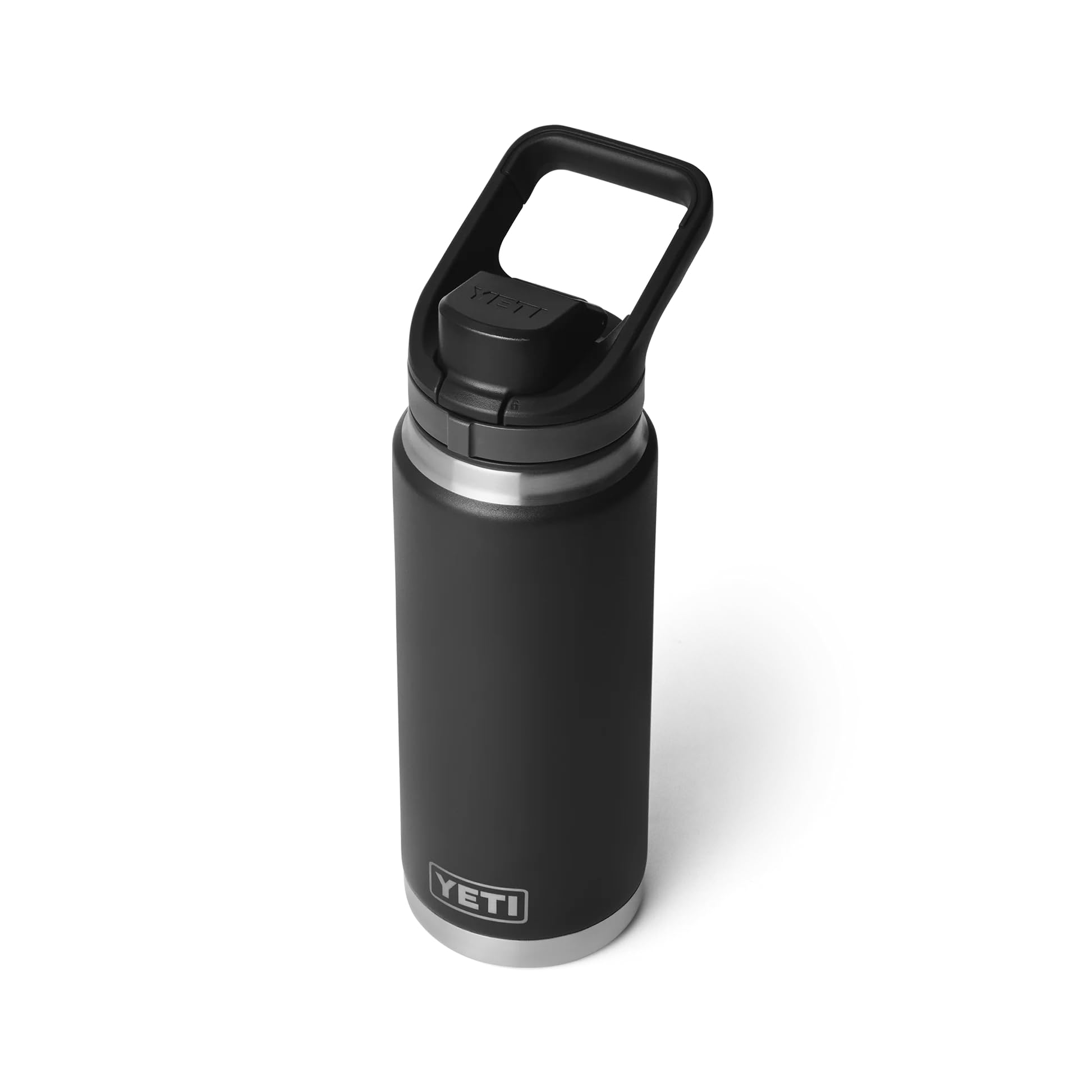 YETI Rambler Bottle Flip Chug, Vaccum Insulated Stainless Steel Bottle with Flip Chug Cap, Black, 26 oz (769 ml)