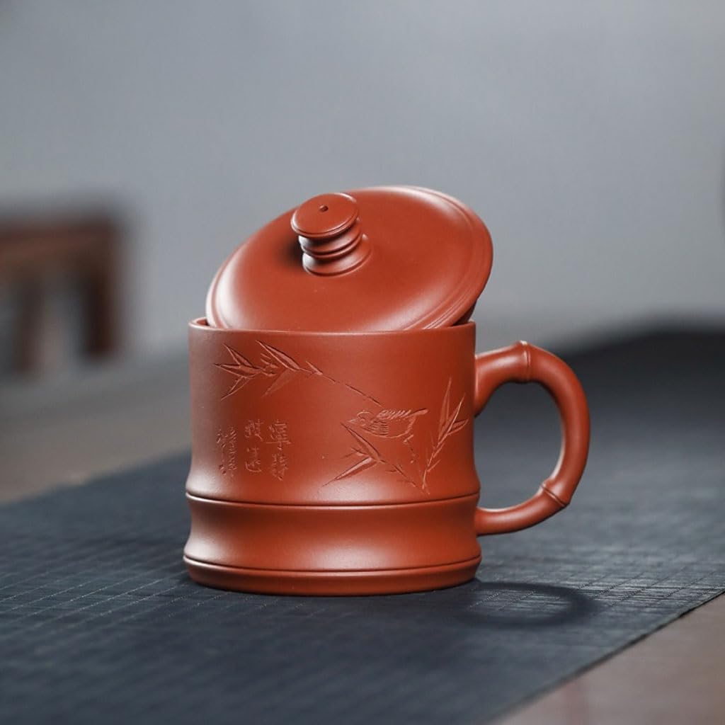 Matcha Cups popołudniowa herbata męska biurowa kubek na wodę 360 ml fioletowy kubek z piaskiem ręcznie grawerowany kubek do picia herbaty zestaw do herbaty zaparzacz kubek
