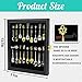 COMSREV 18 Souvenir Tea Spoon Display Case Wall Mount Lockable UV Protection Acrylic Door Wood Display Rack Stand for Spoon Collection