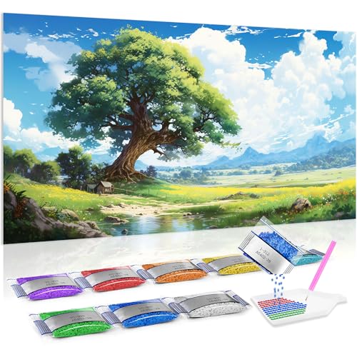 Broderie diamant kit complet anti stress pour reussir sa decoration murale salon