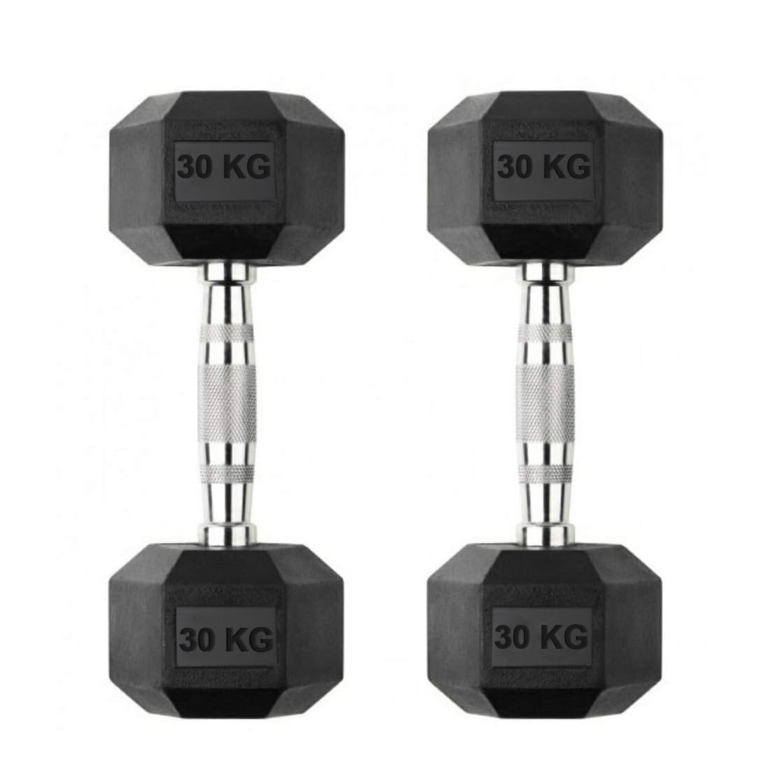FITRXX Rubber Coated Hexa Dumbbell Set For Men & Women| Weights for home workout| Home gym dumbbell set| Dumbbells set 30kg | Full body and muscle workout| Rubber dumbbell set 30kg Sets (B0C71BL3B9) Amazon Price History, Amazon Price Tracker