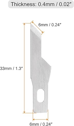 Miniatura 2 de 40 cuchillas de repuesto para cuchillos Exacto #16, cuchillas de repuesto de precisión Exacto, cuchillas de repuesto para bricolaje, arte, corte,