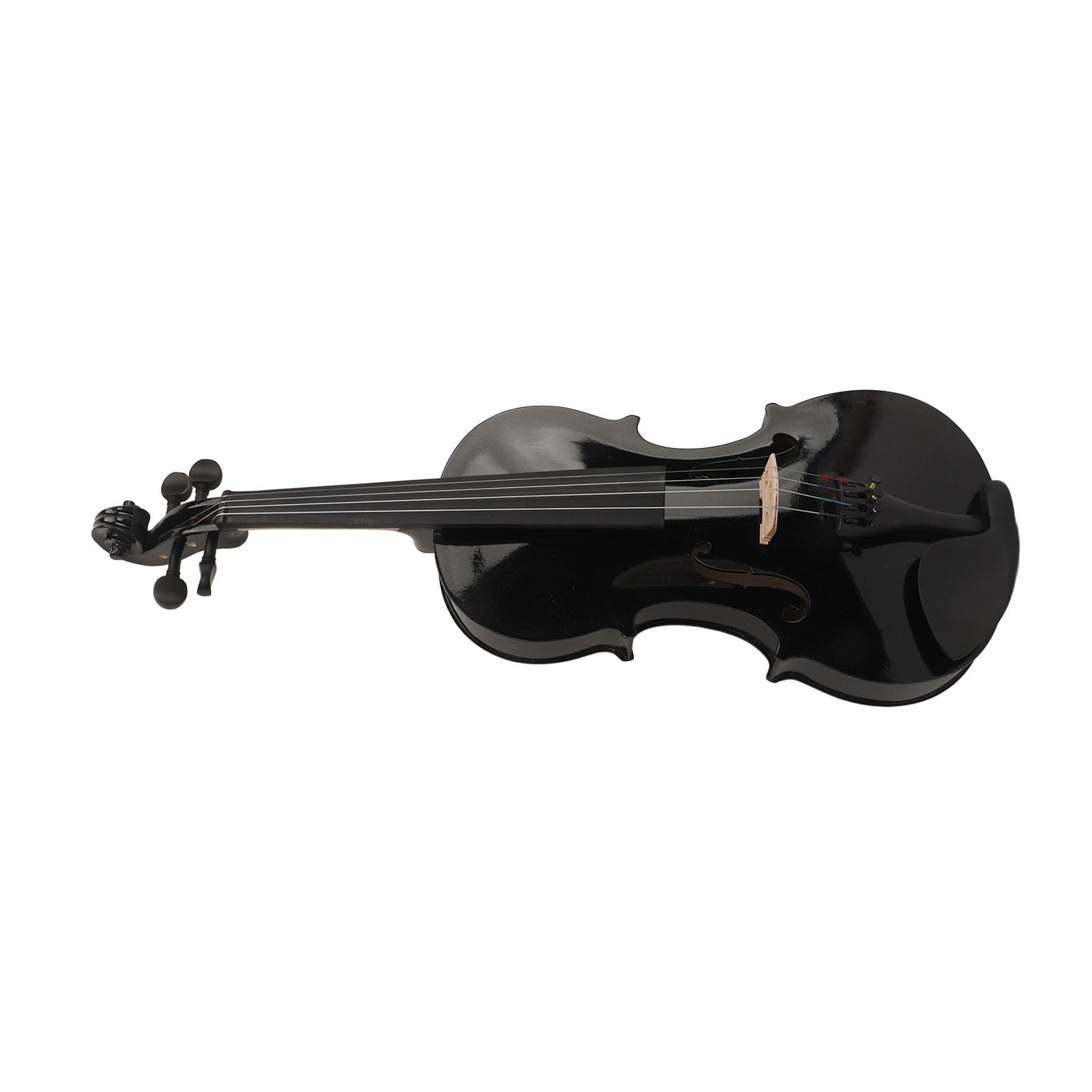 Dilwe Violino Acustico in Tiglio 4 4 Set Violino per Principianti con Custodia Accordatore e Archetto 59,5 X 21,5 X 8 Cm per Bambini Adulti Studenti Pratica Apprendimento e Utilizzo Iniziale (BLACK)