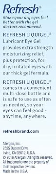 Refresh Liquigel Lubricant Eye Drops Soothing Gel - 0.5 fl oz, Pack of 5