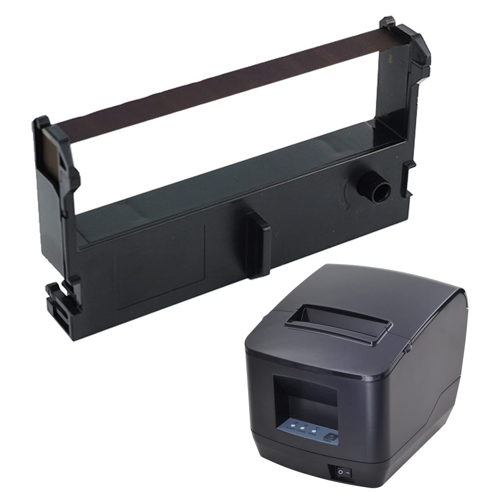 Techinal Pack of 5 Printer Ribbon Cassette Ribbon Holders Replacement for ERC39/ERC43/MT311/M-U310/11/312/M-V110/MU115/6040T Printer Ribbons for Erc 39 73 Black