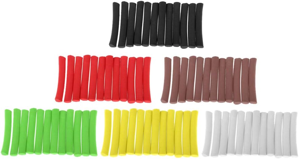 simhoa 72Pcs Carp Fishing Foam Stick Cylinder Float DIY Fly Tying Rig Materials