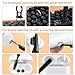 20-in-1 Laptop Phone Screen Earbud Cleaning Kit, Keyboard Cleaner Kit, Keyboard Cleaning Kit with Electronic Cleaning Brush Spray for Airpods Pro, iPad, iPhone Pro, Camera, Computer Cleaning (Black)