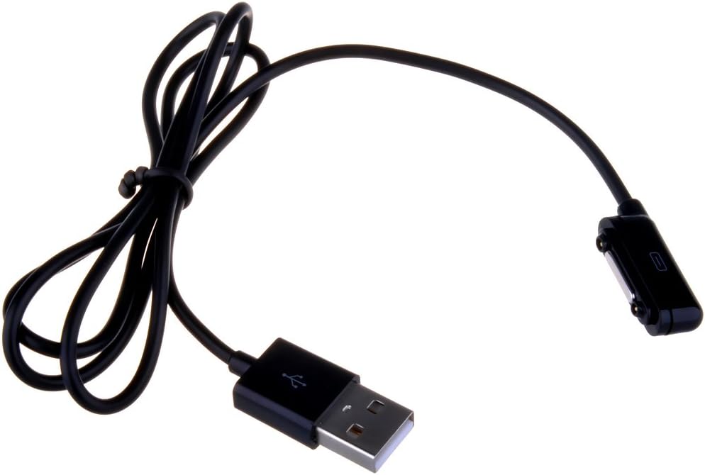 LBRNO Replacement Magnet USB Charging Cable for Sony Xperia Z Ultra XL39h Xperia Z1 L39H 1M Black