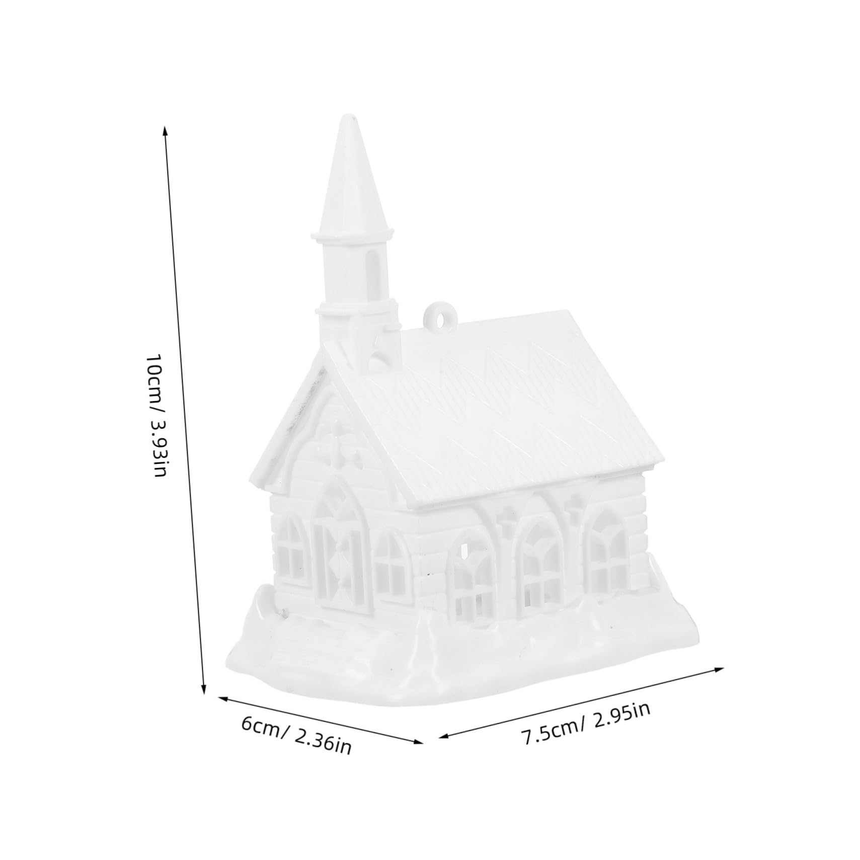 SUPVOX Plastic Mini House Model Craft Miniature House Model Decor for Christmas