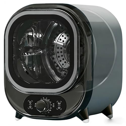 Mini Dryer for Delicate Clothing - Gentle Tumble, Low Heat Options, Stainless Steel Smooth Interior Prevents Snags and Damage