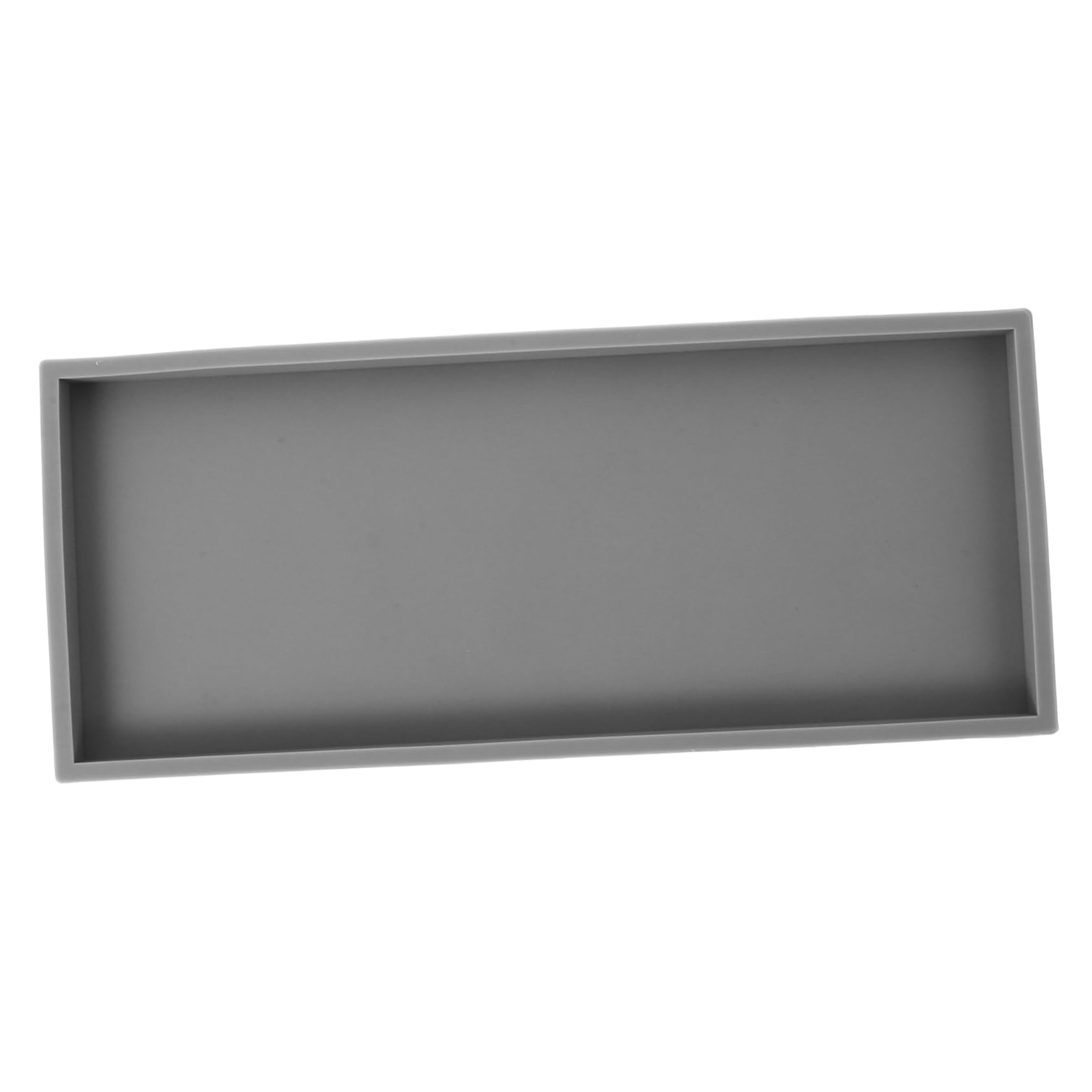 Unomor Versatile Silicone Storage Tray Non-Slip Vanity Organizer for Bathroom Kitchen and Living Room Space-Saving Design for Jewelry Cosmetics and Items