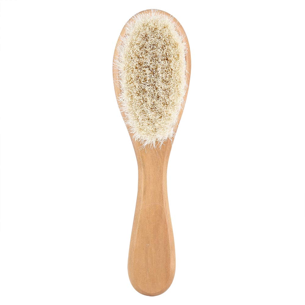 Set 3 Brosses Cheveux Bébé En Bois - Poils Chèvre Doux, Massage & Démêlage - Soin Bébé - 5