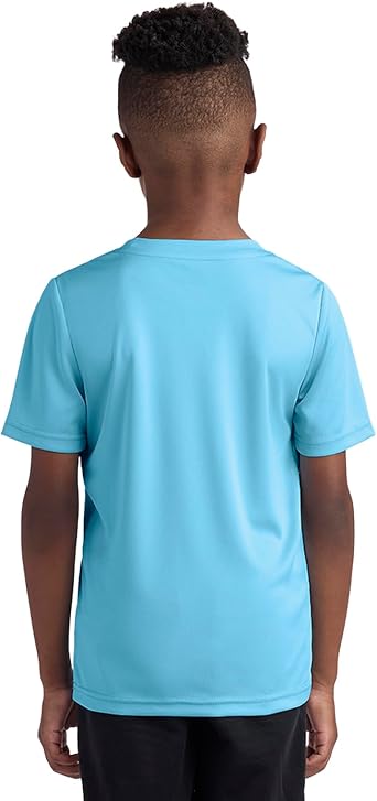 Messi Boys' Lifestyle Short Sleeve Top, Loose-Fit Shirt with Logo, Comfortable, All-Day Wear