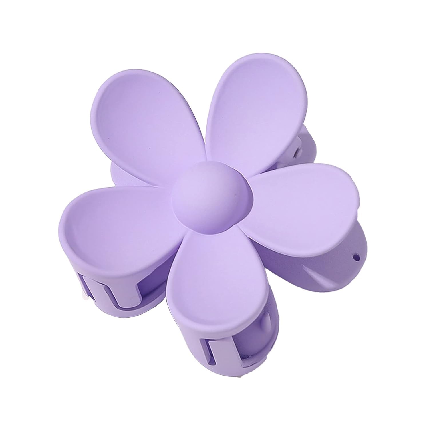 1Pc Purple Hair Claw Clips Flower Shaped Plastic Jaw Anti-scratch Smell-less Useful Hold Tightly Purple Clips and Barrettes Hair