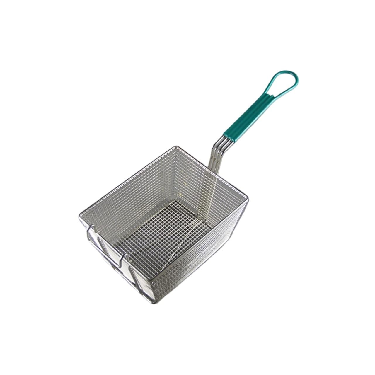 Frying Basket with Handle, Stainless Steel Rectangular French Fries