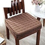 Thick Memory Foam Seat Pad,Orthopedic Seat Cushion for Elderly,Non-Slip Plush Cover Chair Cushion for Kitchen Wheelchair Car,Washable
