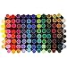 Super Markers Set with 100 Unique Marker Colors - Universal Bullet Point Tips for Fine and Bullet Lines - Bold Vibrant Colors - Includes a Marker Storage Rack