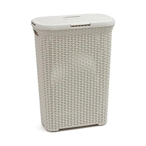 Panier à Linge Curver Crème 40L Cover