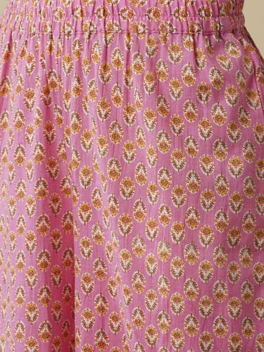 Image of Globus Women Kurta Sets (GS564948 Pink S)