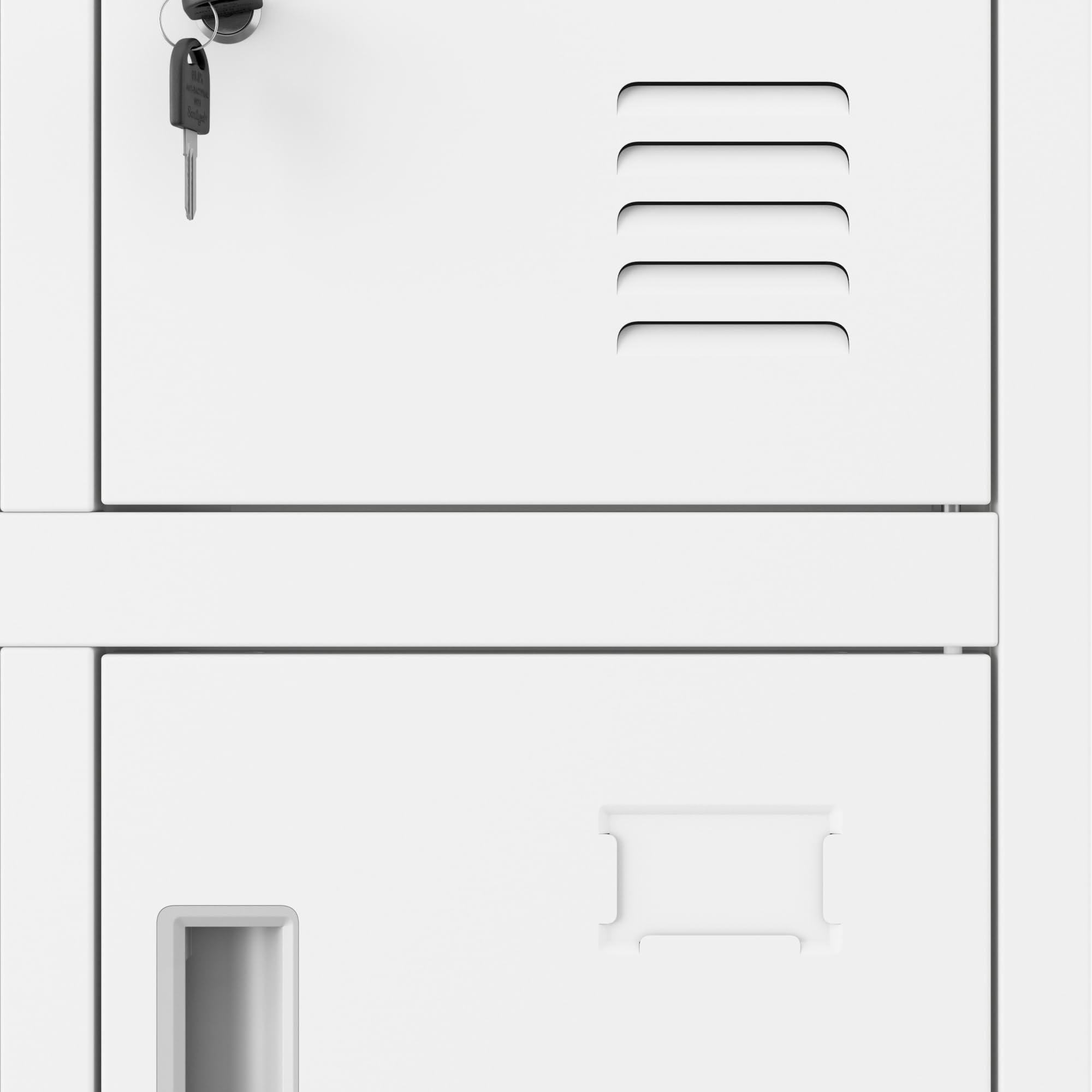 Jan Nowak Spind Metall Schulschließfach 8 Fächer 172 x 56 x 45 cm Schülerspind abschliessbar Sozialschrank mit Belueftung Garderobenspind Metallschrank, Personalspind