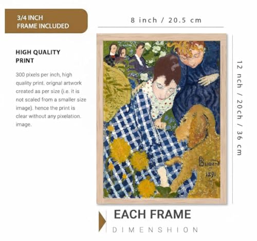 Image of BLINKART Vintage Poster Aesthetic Modern Art Walls With Frame | Natural Wood Texture | Living Room Bedroom Office Wall Decoration | Poster Home Decor Frames Wall Bedroom | 12x8 Inches (D399)