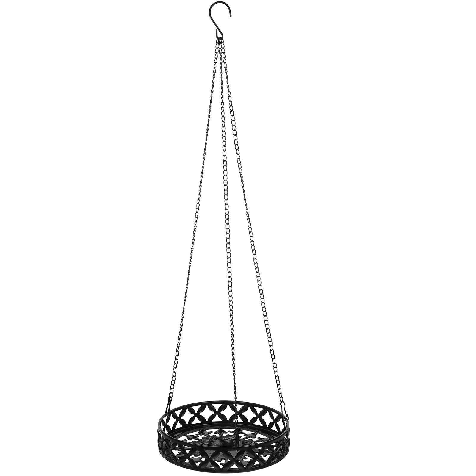 Support pot de fleur en fer forgé suspendu pour fixation murale jardin