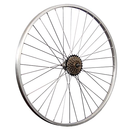 28 Zoll Fahrrad Hinterrad Aluminiumfelge mit 6 Fach Shimano Schraubkranz...