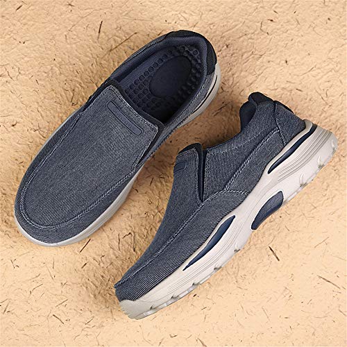 GOSPT Men's Slip on Canvas Shoes Comfortable Casual Loafers Driving Moccasins3