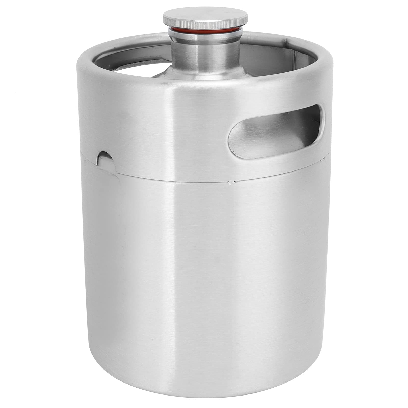Buy Stainless Steel Barrel,2L Mini Keg Homebrew Growler Dispenser with