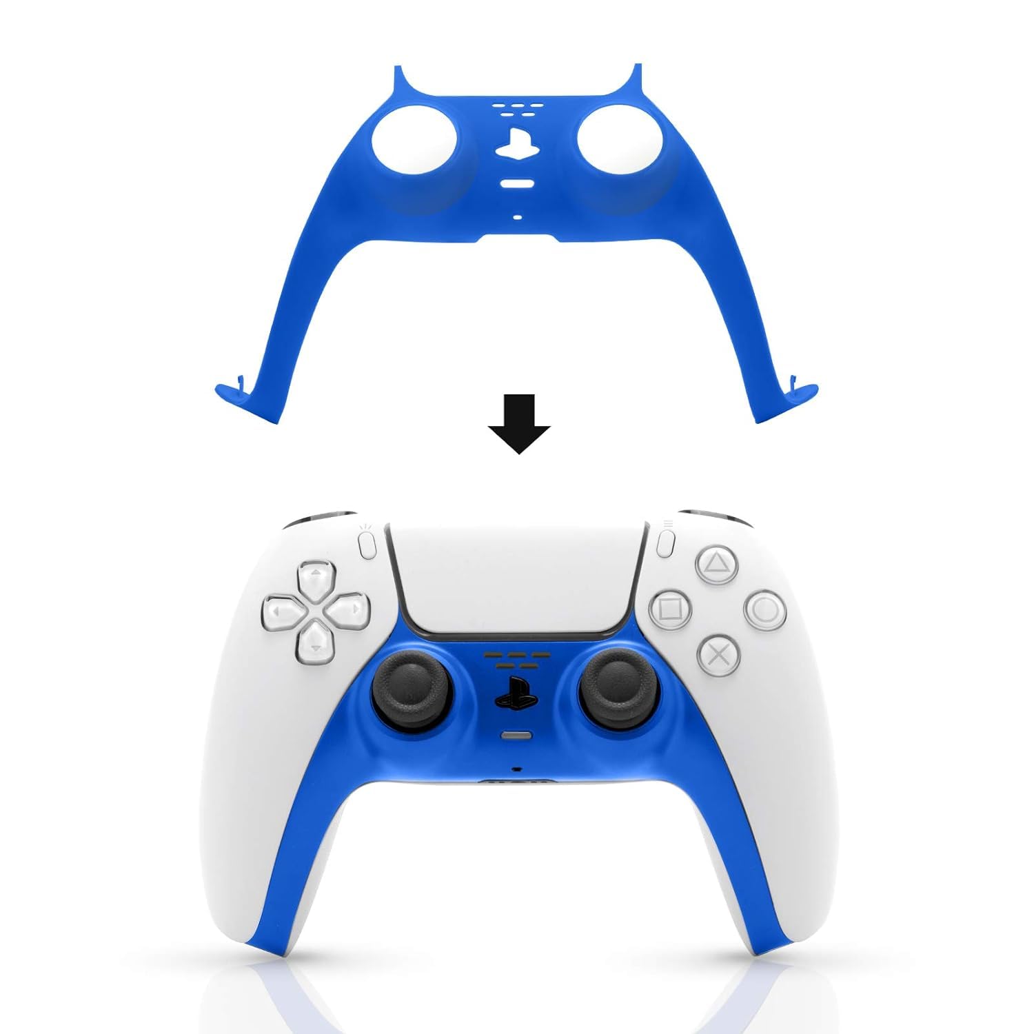 TCOS TECH PS5 Faceplate Decorative Strip Case Cover for PS5 Controller, PS5 Accessories DIY PS5 Controller Skins Replacement Shell Color Replacement Decoration Accessories for PS5 Controller Panel Blue (B09YVRWB2M) Amazon Price History, Amazon Price Tracker