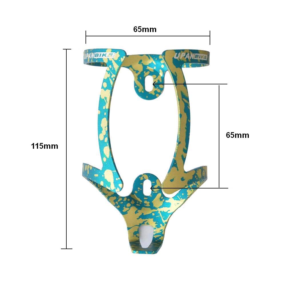 UPANBIKE Bicycle Bottle Cage Aluminum Alloy Lightweight Bottle Holder Cycling Bottle Cage for MTB Road Bike,Camouflage Green - Image 3