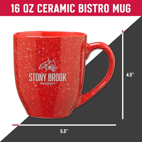 Mug Stony Brook Seawolves tasse céramique rouge mouchetée grand format 473ml - 7