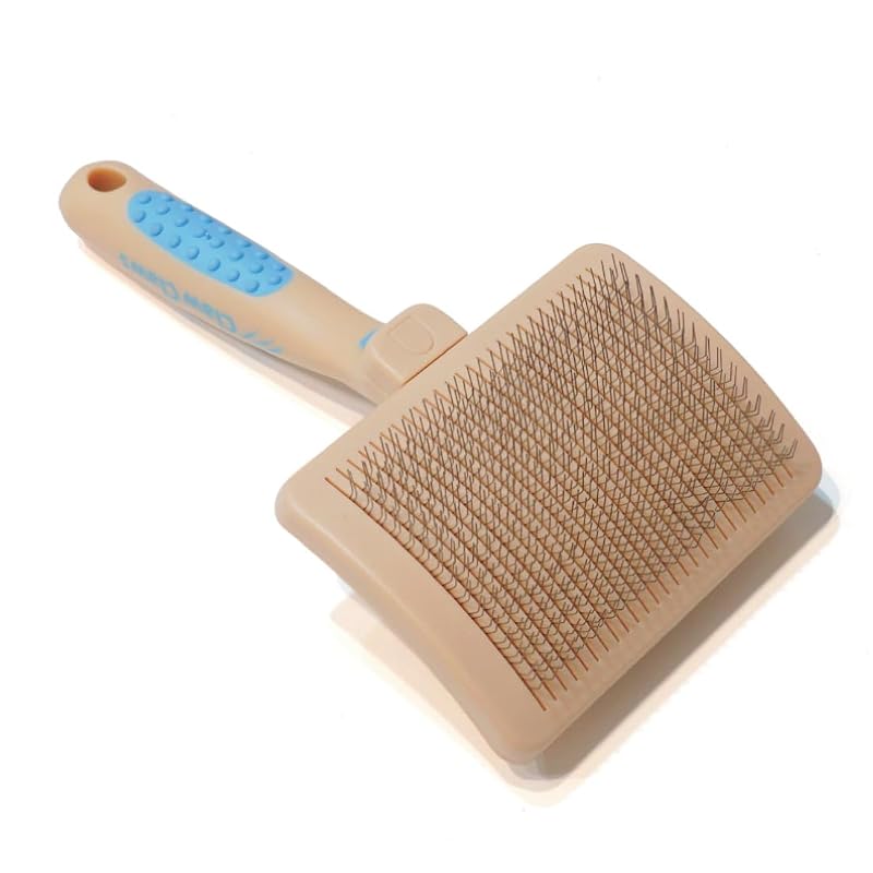 Escova Slicker para Cães de Grande Porte com Pinos Macios de Aço Inoxidável Claw Claws, 20,3 cm Quick Cleaning