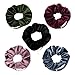 Produktbild KiMiLIKE Velvet Scrunchie mit Reißverschluss-Tasche elastischen Haar-Riegel-Mode-Haar-Zusätze Scrunchy Haar-Riegel Ropes Scrunchie für Frauen oder Mädchen