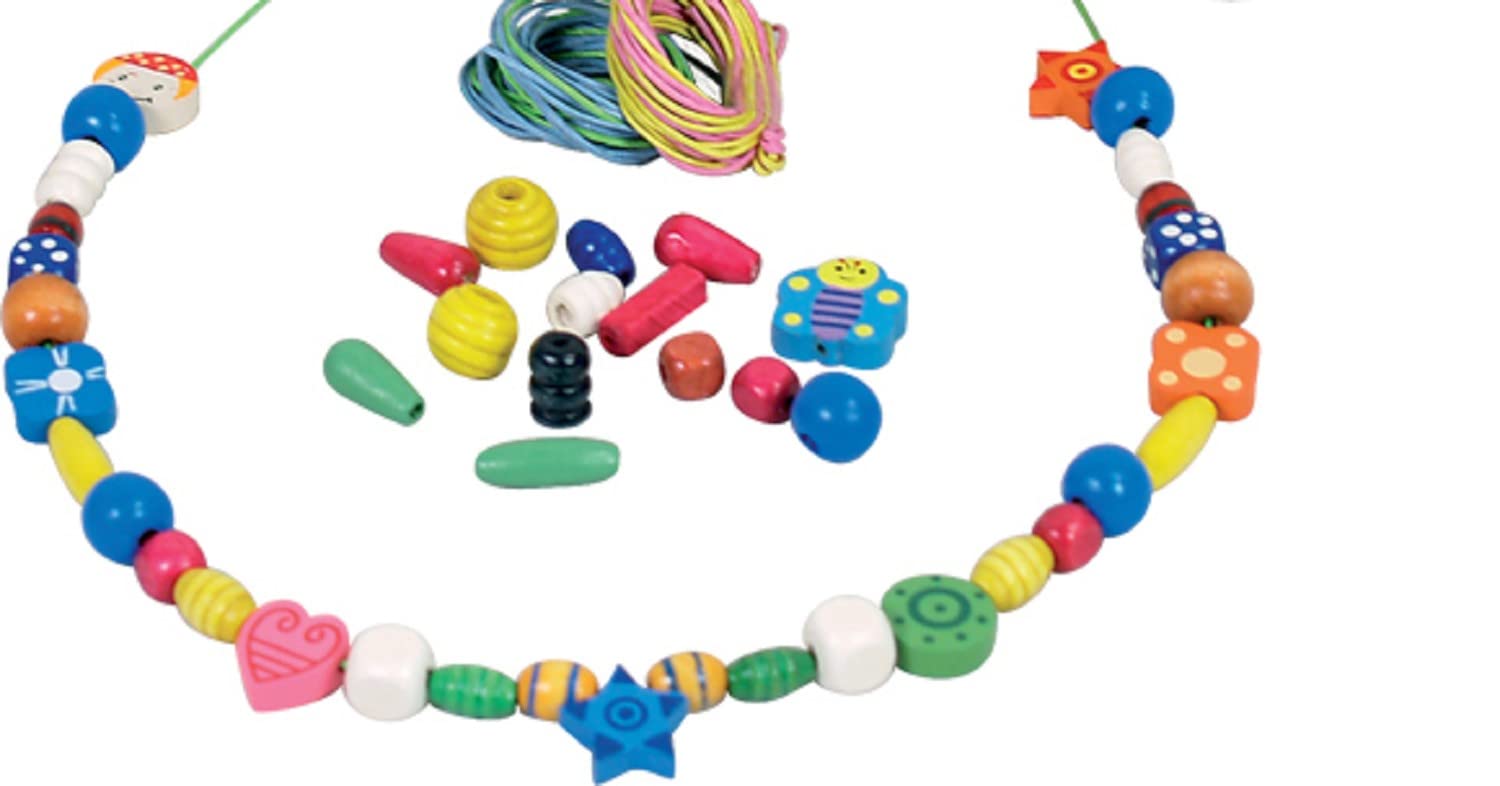 New Classic Toys - 10571 - drewniane koraliki w pudełku - duże