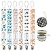 Babygoal Pacifier Clips, 6 Pack Pacifier Holder for Boys and Girls Fits Most Pacifier Styles &Teething Toys Pacifier Clips for Boys and Girls 6PBM01