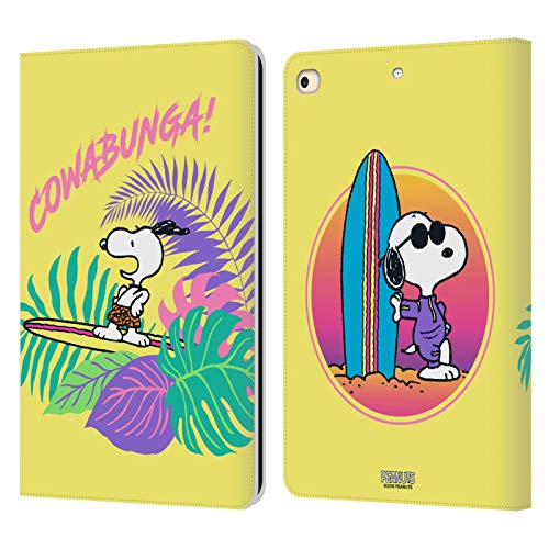 Housse iPad 9.7 Peanuts Snoopy avec support vidéo et fentes cartes