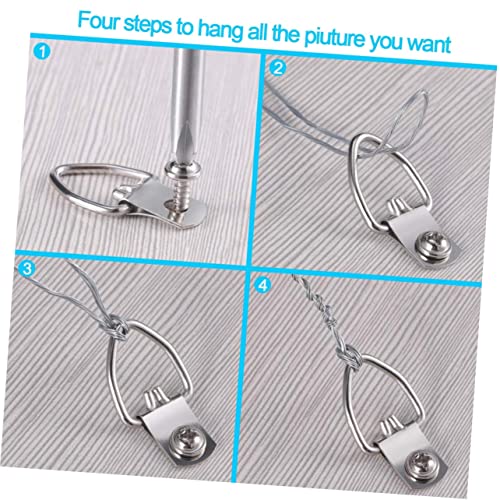Image of DOITOOL 415pcs Picture Hooks Hangers Set Heavy Duty Wall Mounting Hardware for Home Decor Easy to Install Picture Hanging Kits Reusable and Strong Load-Bearing Capacity