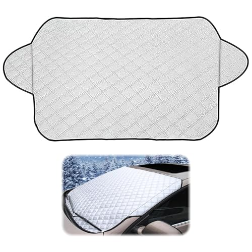 Couverture Pare Brise Voiture, Protege Pare Brise Givre,Protection Pare Brise Hiver, Protection Pare Brise Hiver Bâche Pare Brise Voiture Universelle pour,SUV Repliable