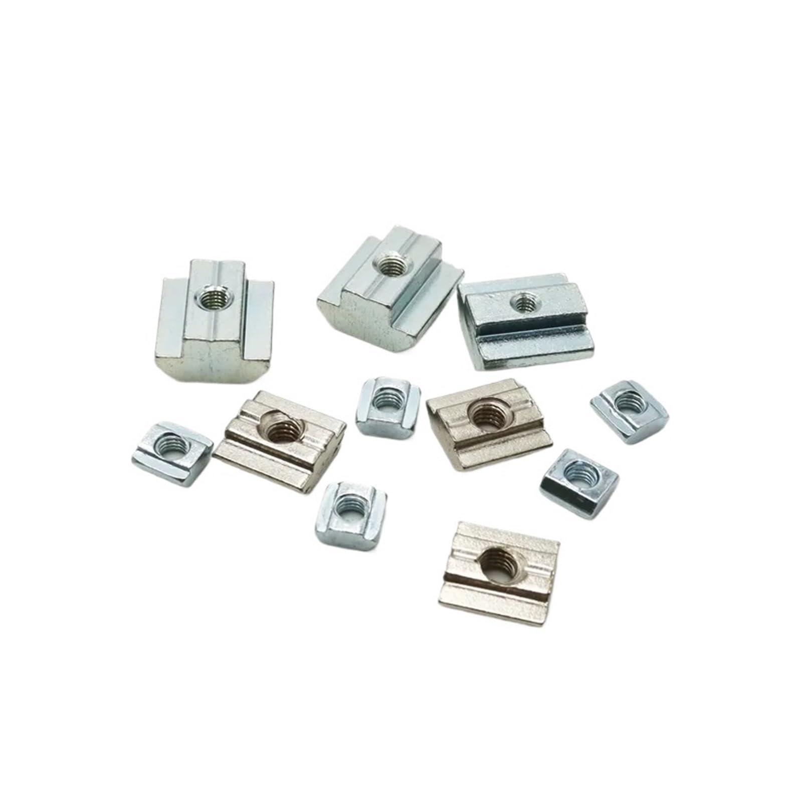 T-Nut-Gleitmuttern, Schiebe T Muttern for 2020 3030 4040 4545 Aluminium Profile M3 M4 M5 M6 M8 M10 Gewinde(2020-M4-100Pcs)