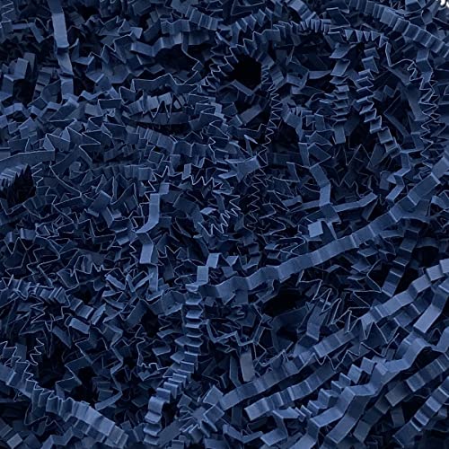Cutcatwing 4 Oz Navy Blue Crinkle Cut Paper Shred Filler Easter Grass Shredded Raffia Tissue Craft Bedding Cushion Recycled For Small Bag Packing And Filling Gift Baskets Decor #TOP1