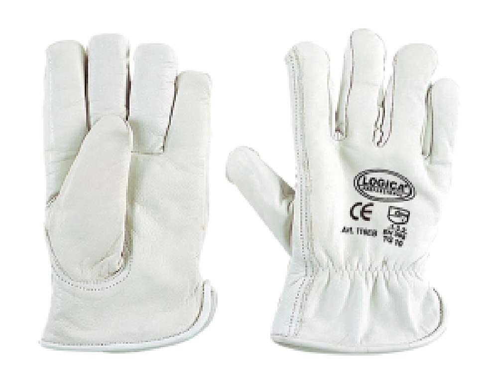 Guantes de trabajo de piel invernales térmicos con forro interior, paquete de 10 pares de talla 8