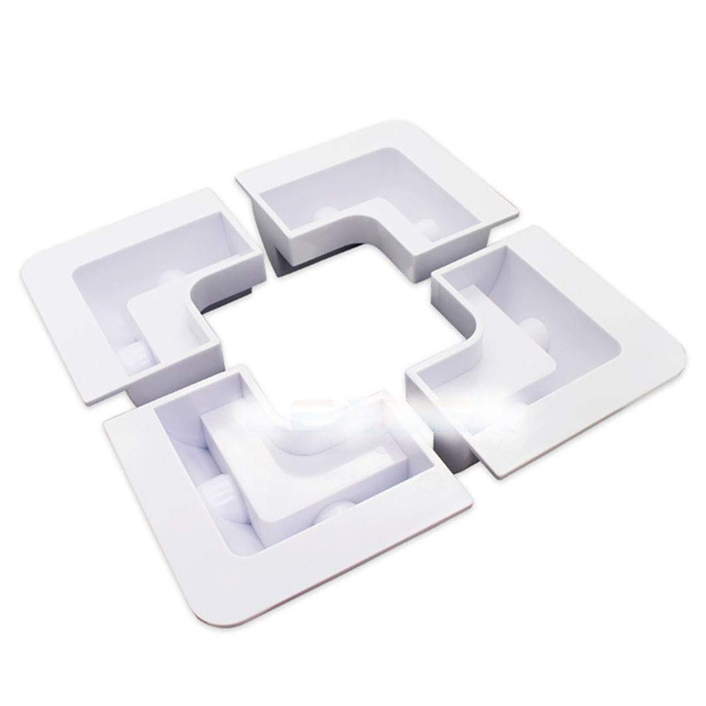 4x Soporte de montaje de panel solar Juego de esquinas Kit Adhesivo Caravana Barco