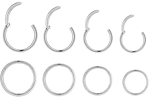 4Pairs/Pcs 18G Surgical Steel Sleeper Earrings Helix Hoop Cartilage